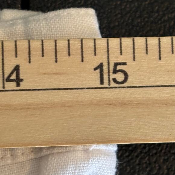 Chico's Women Size O/Small White Striped Linen Tie Waist Comfy Breathable Pants - Picture 6 of 12